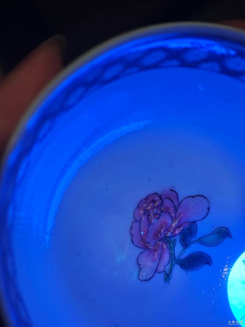 清雍正 粉彩花鸟纹杯 - 图7