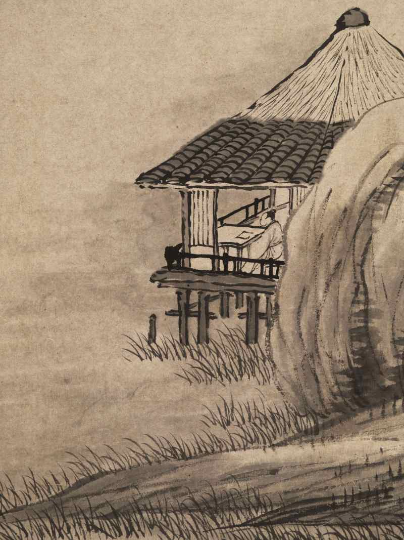 高元眉 仿思翁山水 - 图10