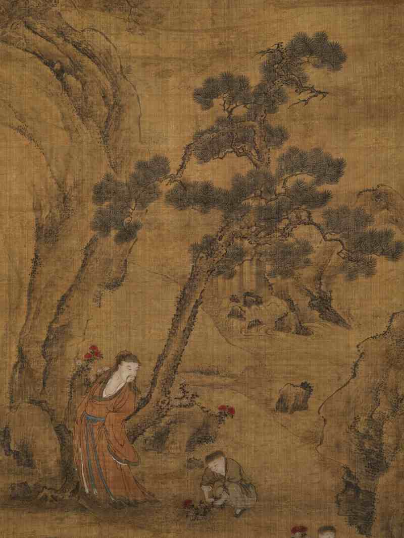 康熙丁亥（1707年）作 陈凯（款） 采药图 - 图3