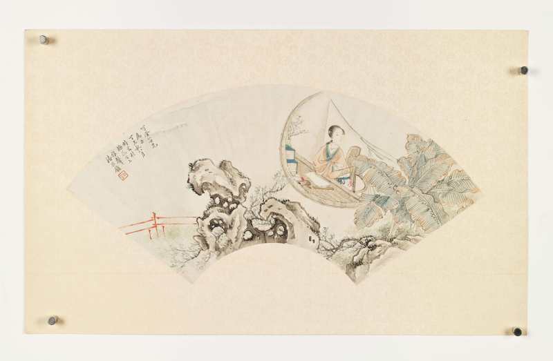 丁亥（1887年）、丁未（1907年）作 潘振节、潘振镛 仕女二帧 - 图2