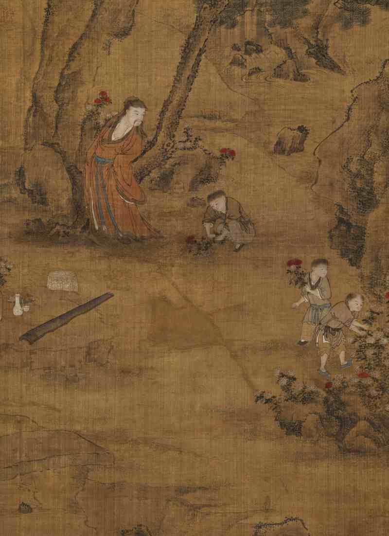 康熙丁亥（1707年）作 陈凯（款） 采药图 - 图4