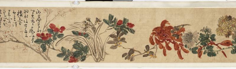 1737年作 黄慎（款） 花卉卷 - 图5