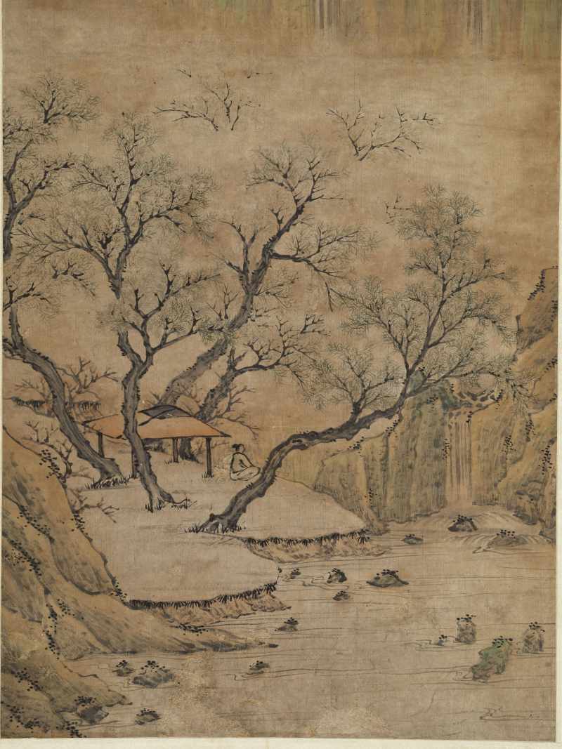 道光丁亥（1827年）作 顾鹤庆 独坐观瀑 - 图7