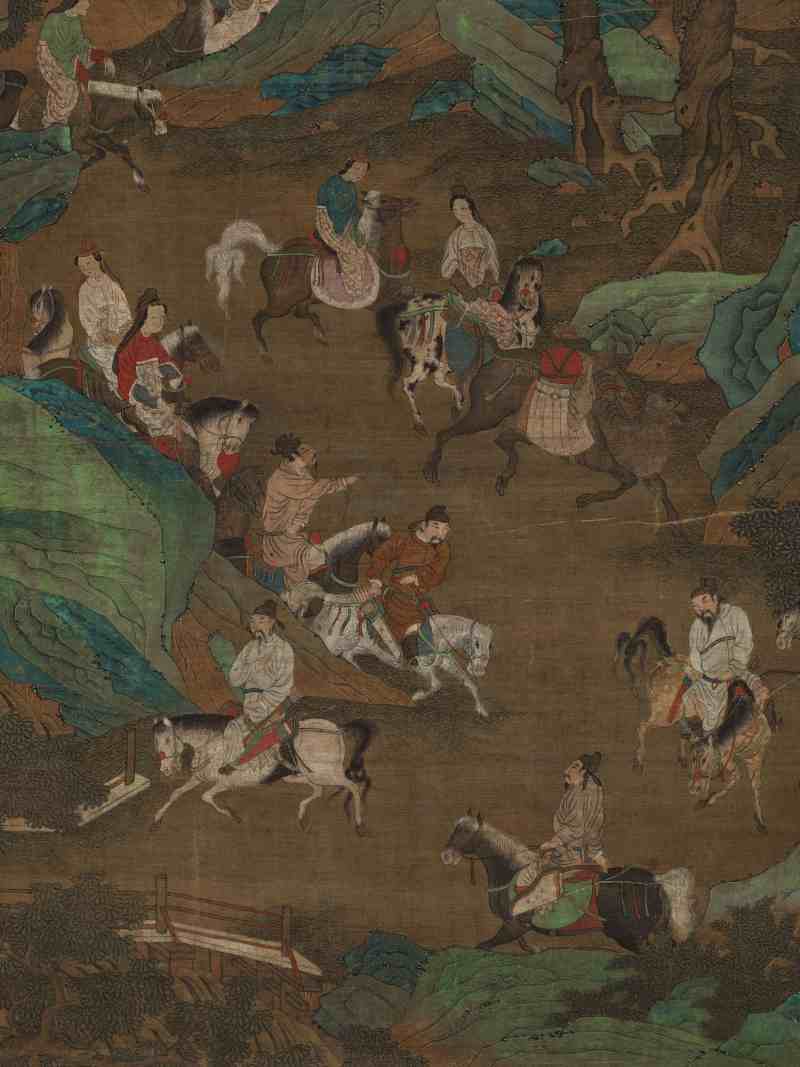 佚名 青绿行旅图 - 图5