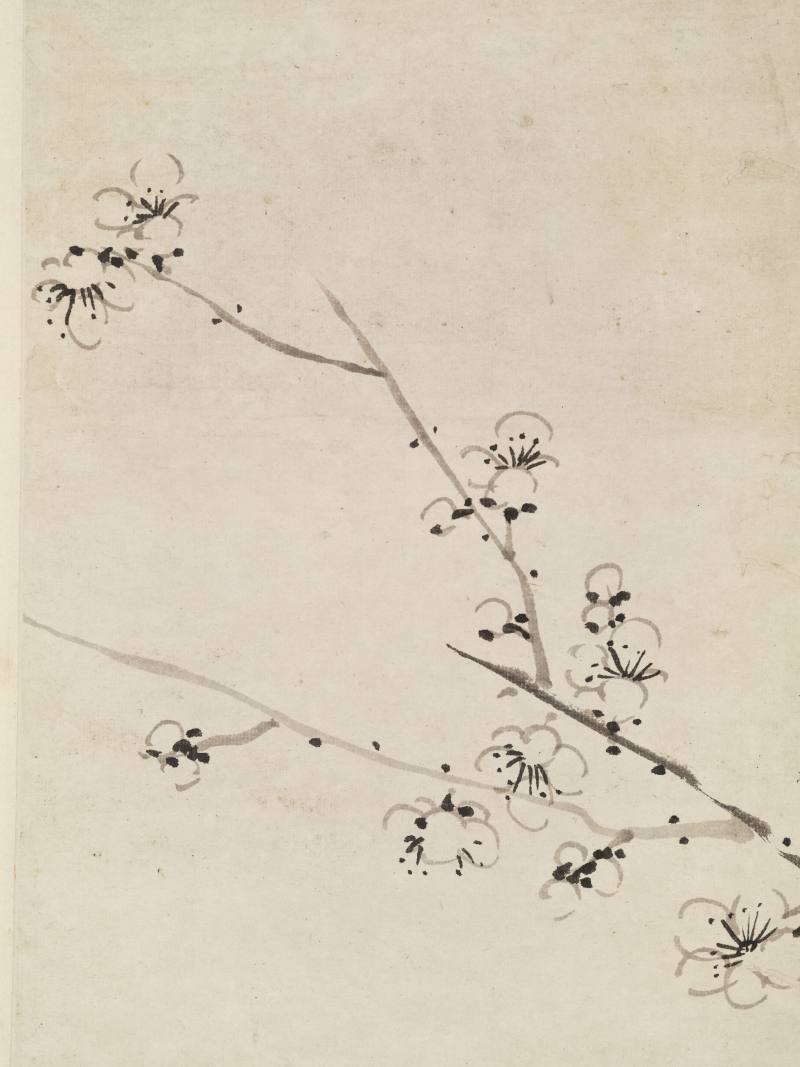 同治丁卯（1867年）作 董念芬 墨梅 - 图10