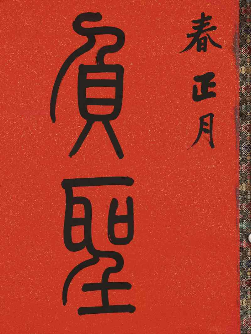 光绪纪元（1875年）作 左宗棠（款） 篆书七言联 - 图4