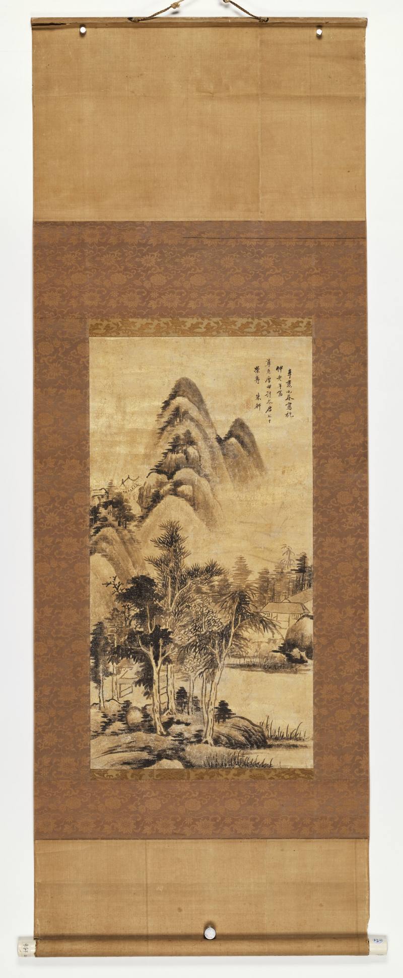 辛亥（1671年）作 朱轩 临董山水 - 图2