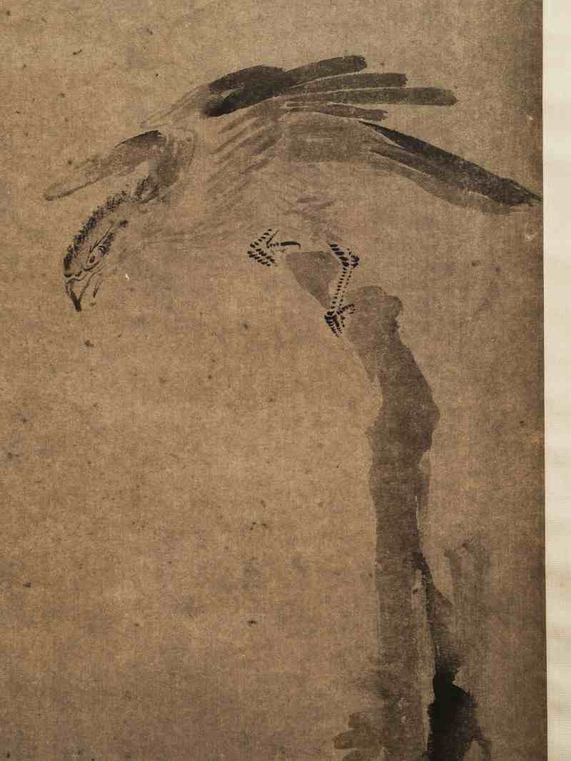 乾隆乙亥（1755年）作 黄慎（款） 雄鹰 - 图3
