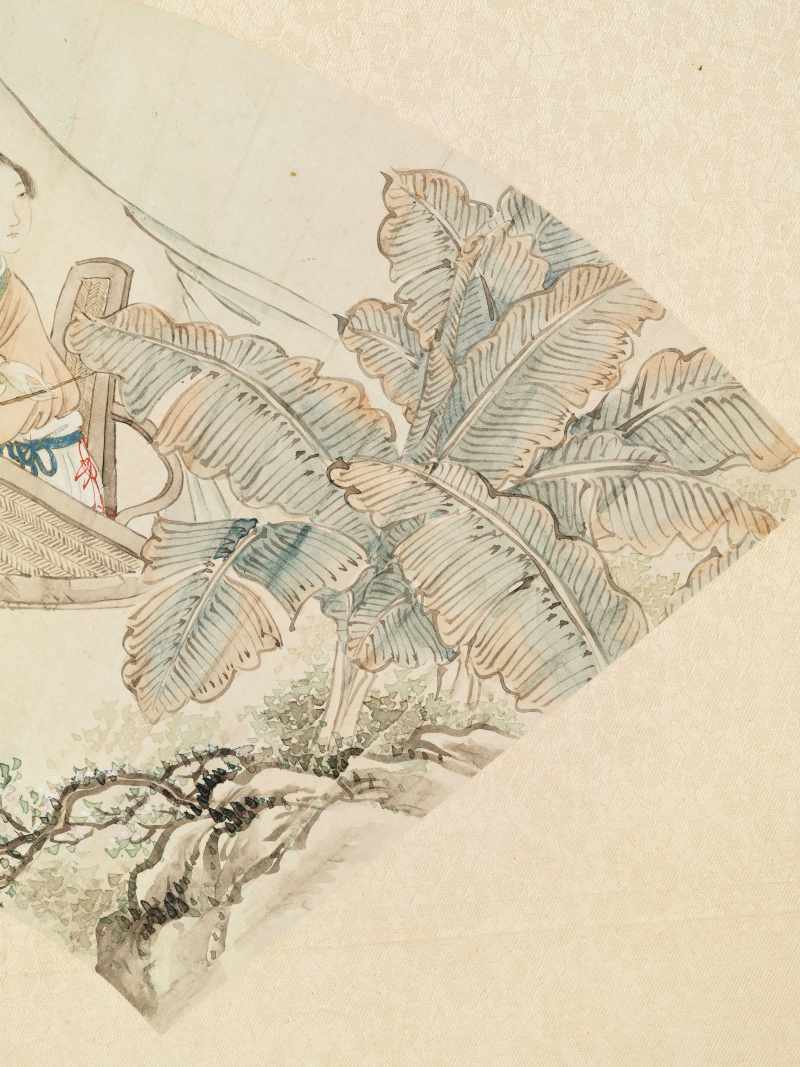 丁亥（1887年）、丁未（1907年）作 潘振节、潘振镛 仕女二帧 - 图4