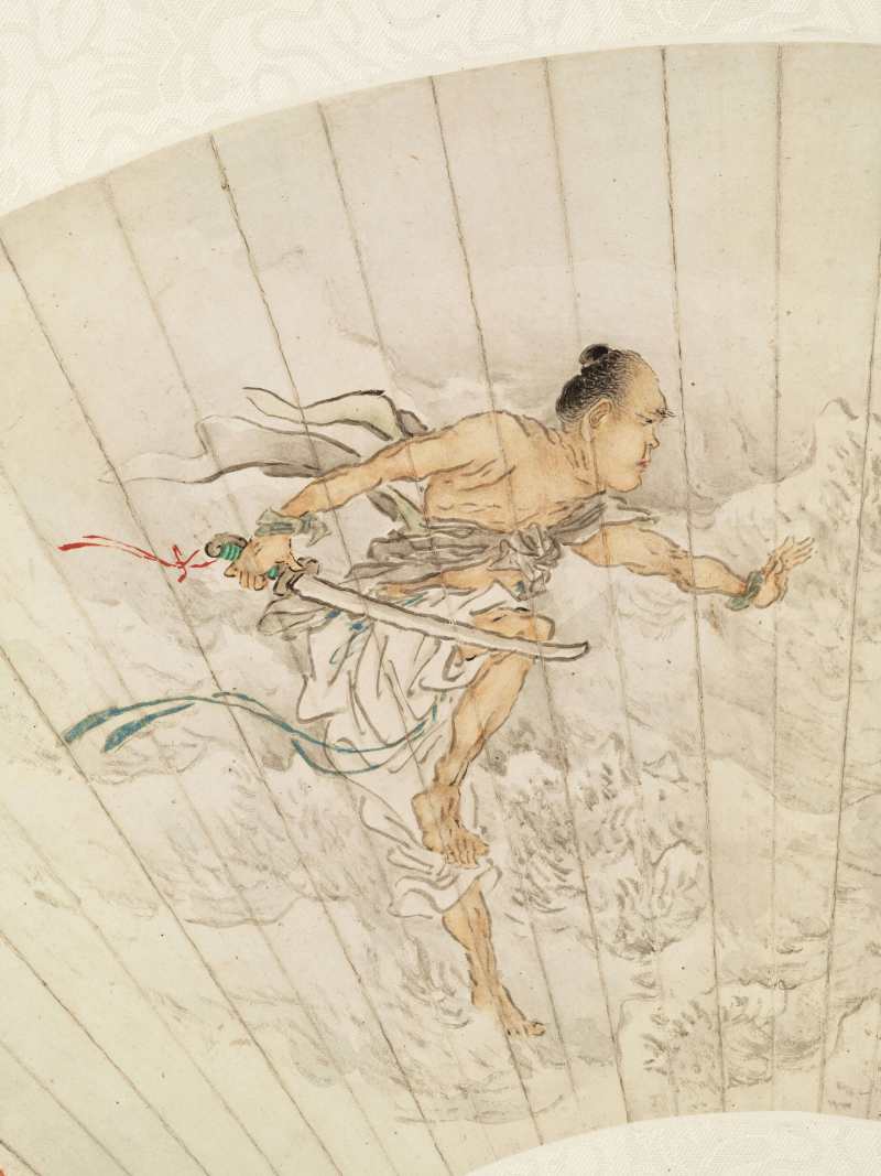 庚午（1930年）作 沈心海 周处刺蛟 - 图3