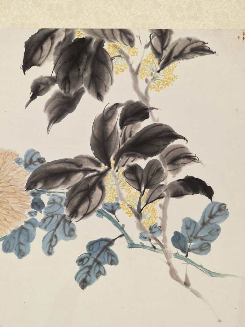 癸酉（1933年）、庚辰（1940年）、1941年作 朱文侯、叶潞渊、王师子等 各家花卉七帧 - 图24
