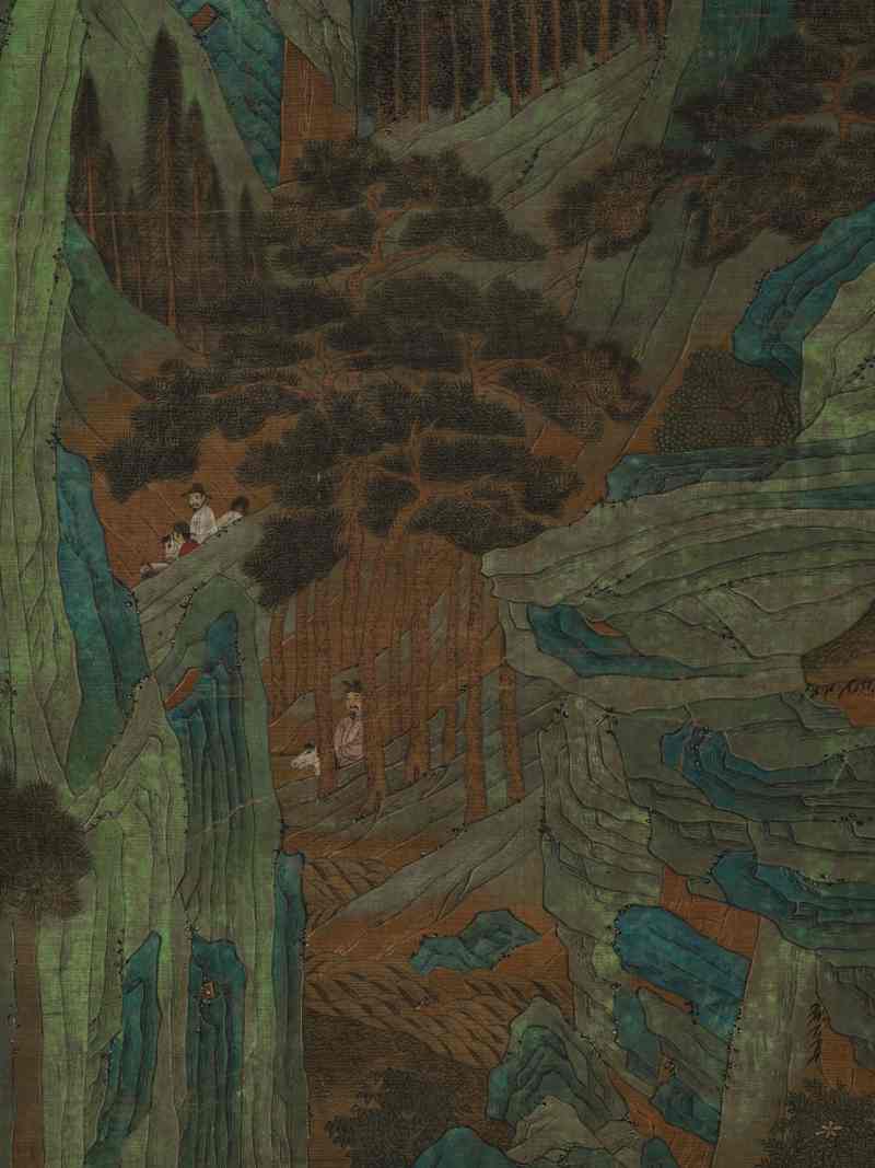 佚名 青绿行旅图 - 图7