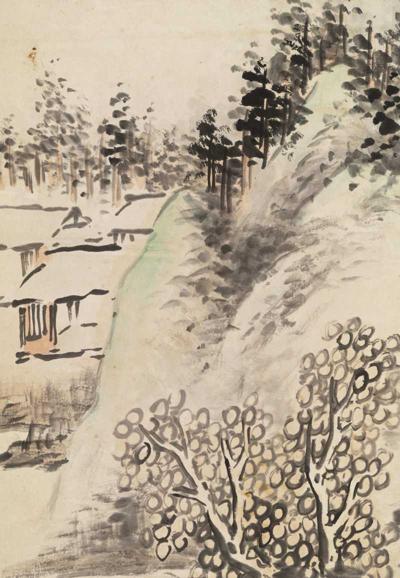 庚申（1920年）作 徐行敏 云横日落 - 图9