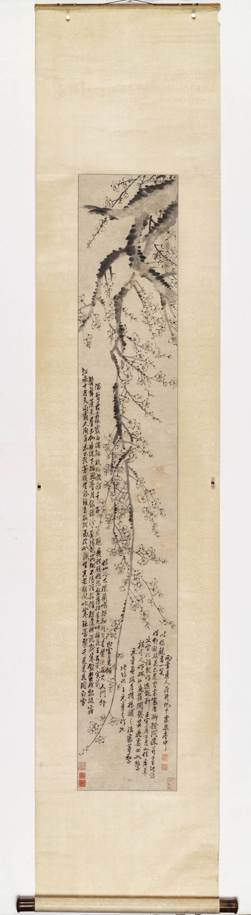 壬寅（1782年）作 罗聘（款） 墨梅 - 图2