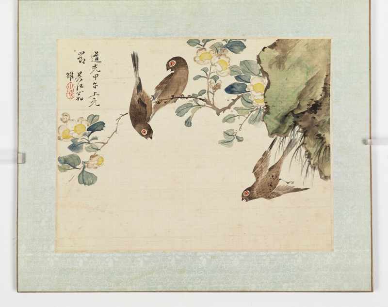道光甲午（1834年）作 翁雒 花鸟写生册 - 图29