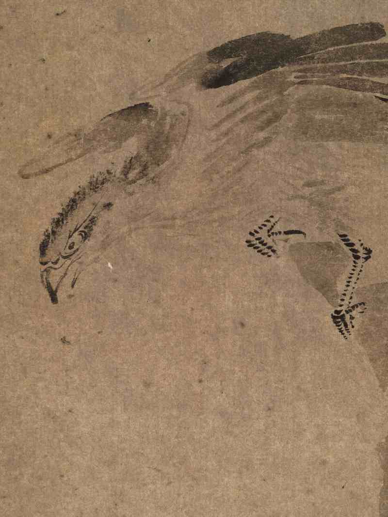 乾隆乙亥（1755年）作 黄慎（款） 雄鹰 - 图4