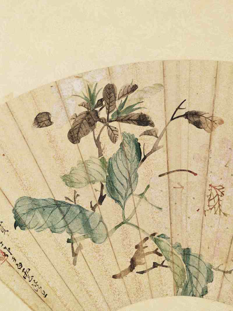 癸酉（1873年）、乙亥（1875年）、辛丑（1901年）作 汤世澍 花卉三帧 - 图16