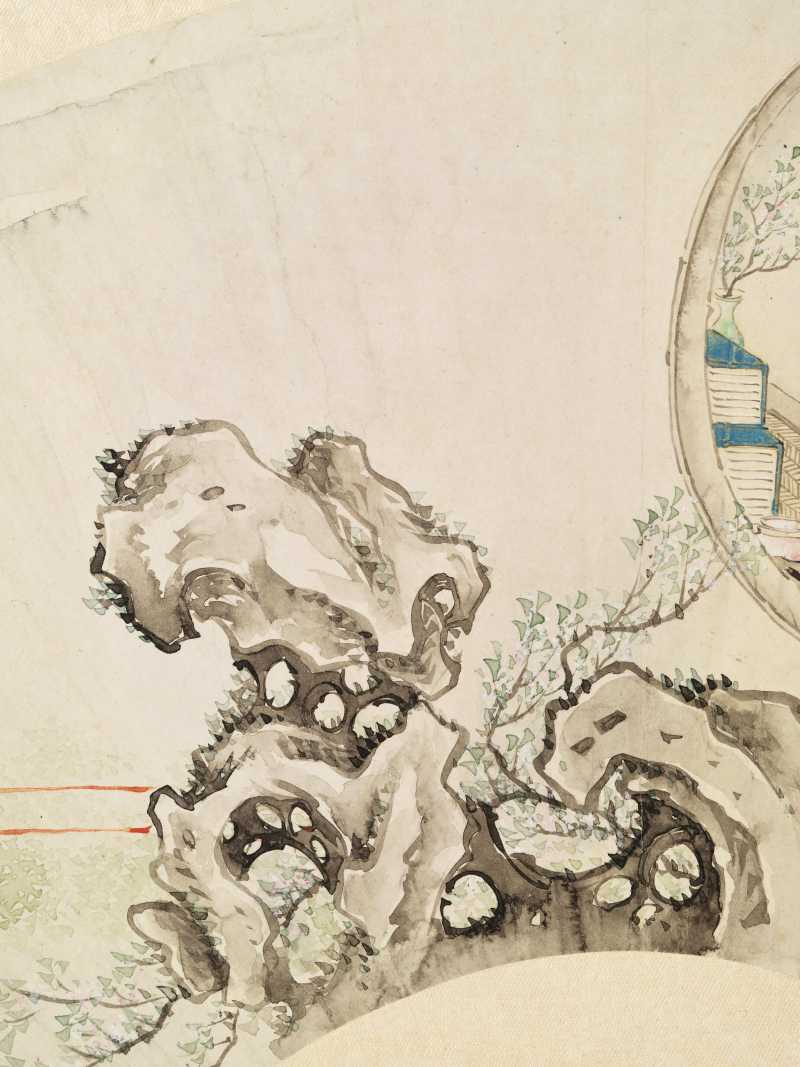 丁亥（1887年）、丁未（1907年）作 潘振节、潘振镛 仕女二帧 - 图5