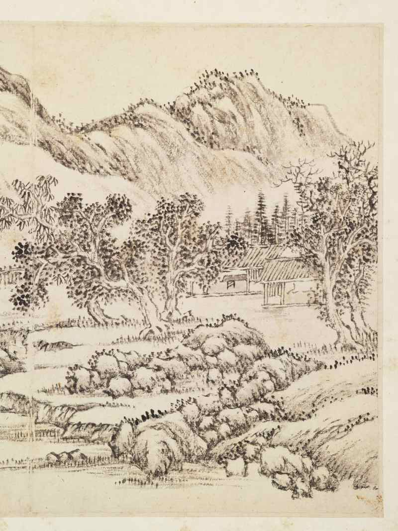 庚子（1780年）作 陆遵书 仿宋元山水册 - 图10