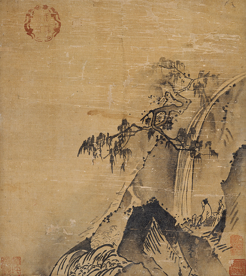 周复（款） 观瀑图