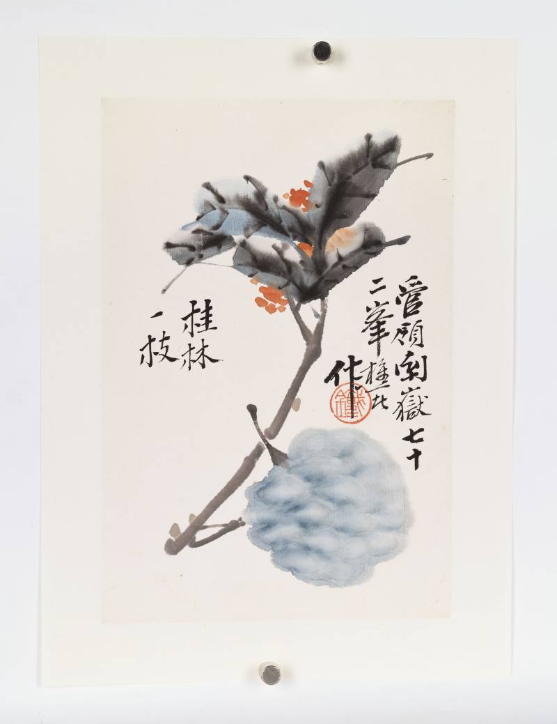 癸丑（1913年）作 张光梅 花卉果蔬册 - 图12