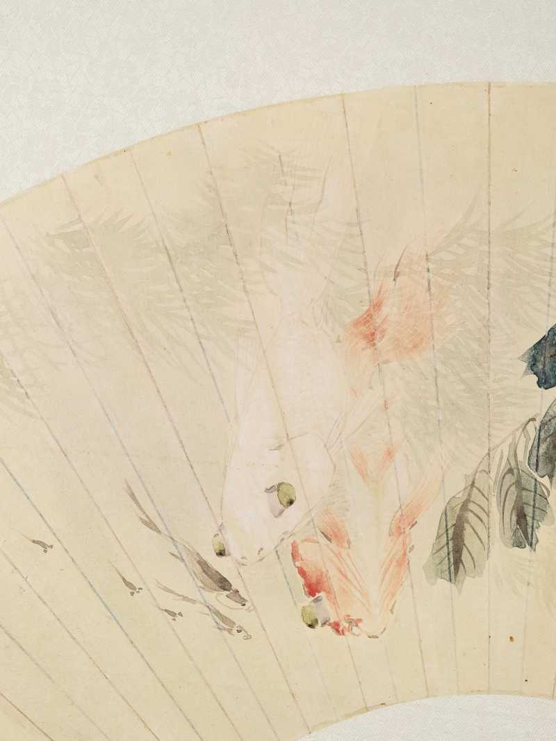 庚寅（1890年）、丙子（1876年）作 沙馥 人物花鸟五帧 - 图3