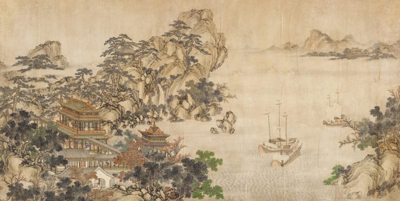 袁瑛（款） 蓬莱仙客