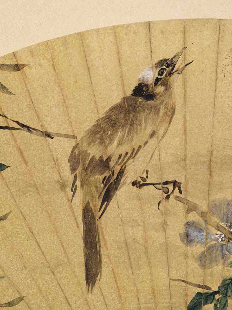 丙申（1896年）、甲子（1864年）作 沈心海、王礼 花鸟人物二帧 - 图3