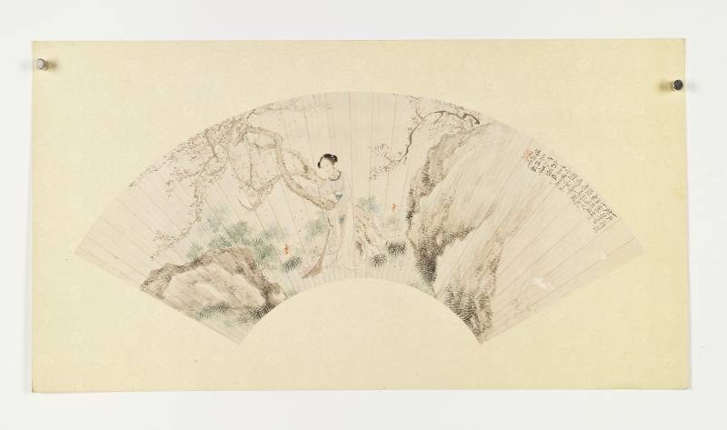 丁亥（1887年）、丁未（1907年）作 潘振节、潘振镛 仕女二帧 - 图9