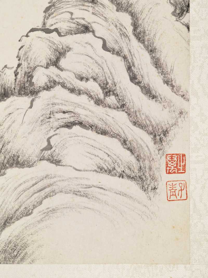 同治丙寅（1866年）作 张之万 墨笔山水册 - 图8