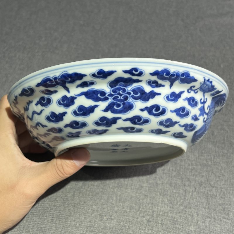 清光绪青花凤纹盖碗 - 图14
