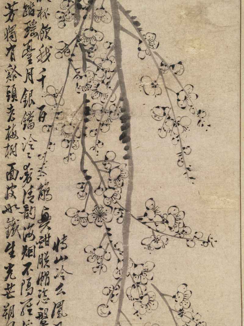 壬寅（1782年）作 罗聘（款） 墨梅 - 图5