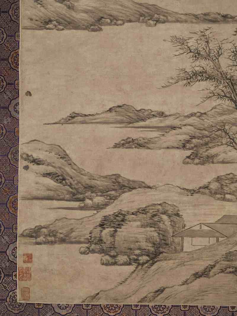 至正乙巳（1365年）作 倪瓒（款） 雅宜山斋图 - 图6