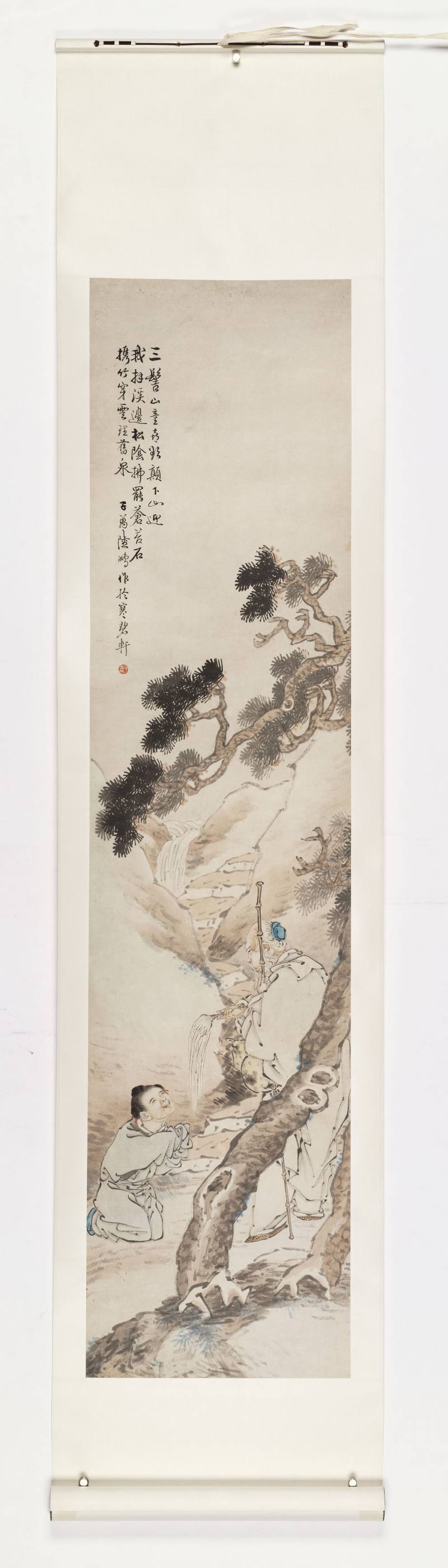 乙未（1895年）作 陆鹏 人物四屏 - 图12