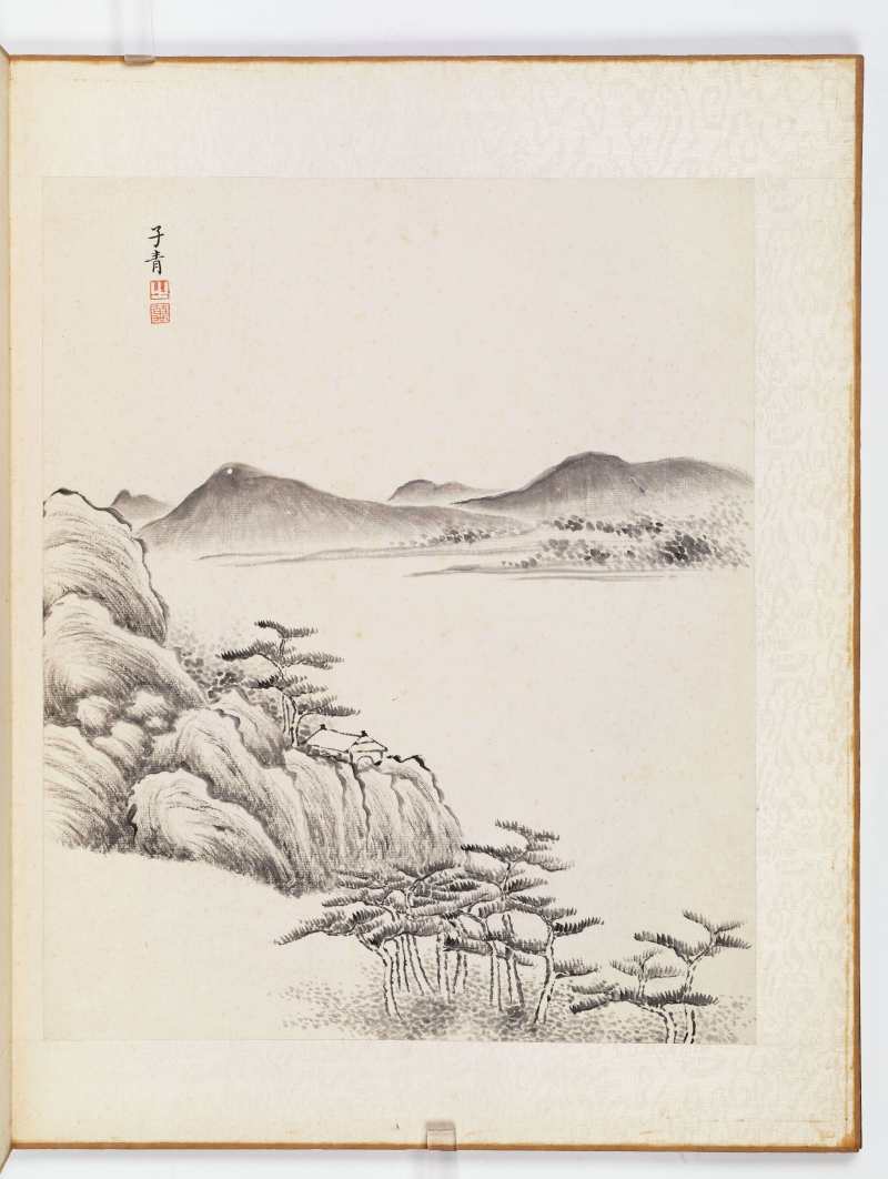 同治丙寅（1866年）作 张之万 墨笔山水册 - 图10