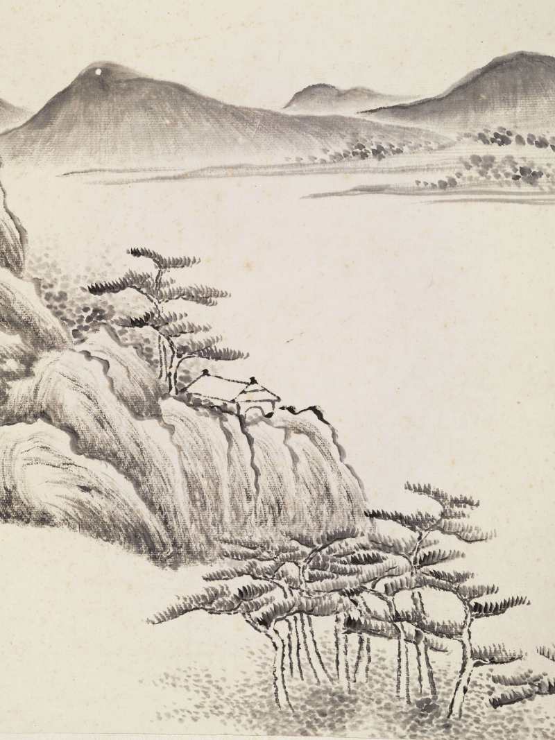 同治丙寅（1866年）作 张之万 墨笔山水册 - 图11