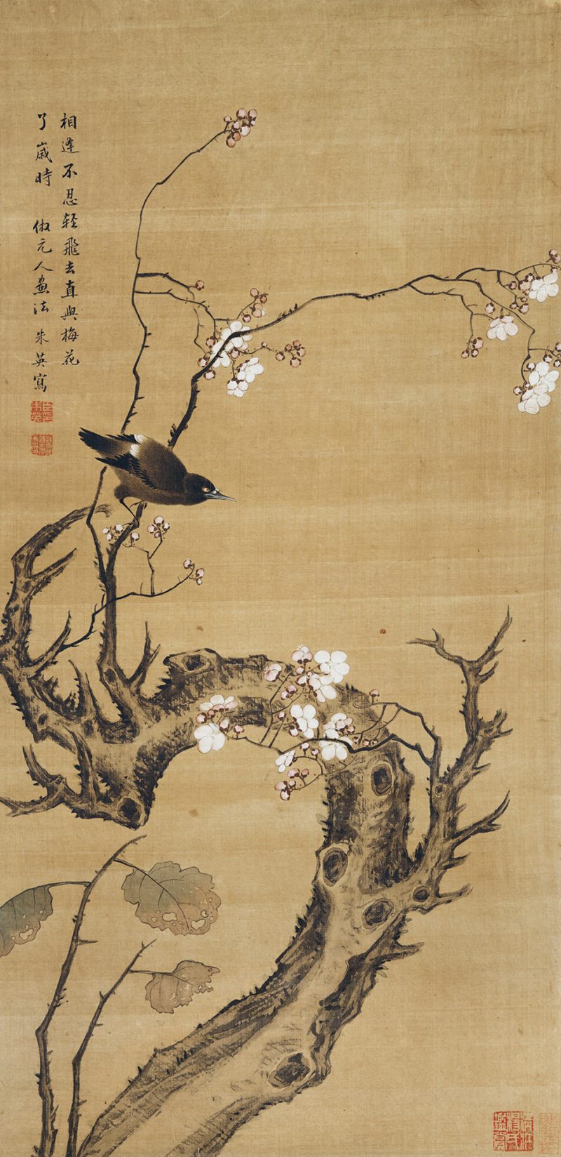 朱英 梅花小雀