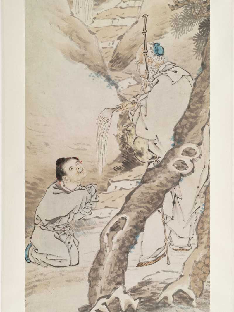 乙未（1895年）作 陆鹏 人物四屏 - 图13