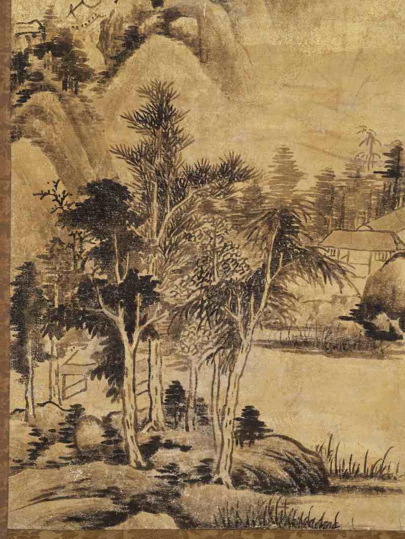 辛亥（1671年）作 朱轩 临董山水 - 图4