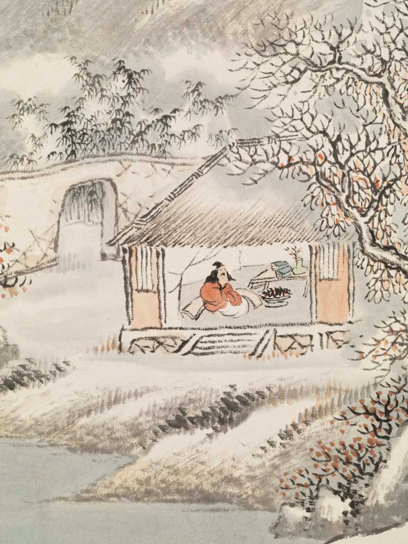 辛亥（1919年）作 吴徵、顾颐 山水二帧 - 图8