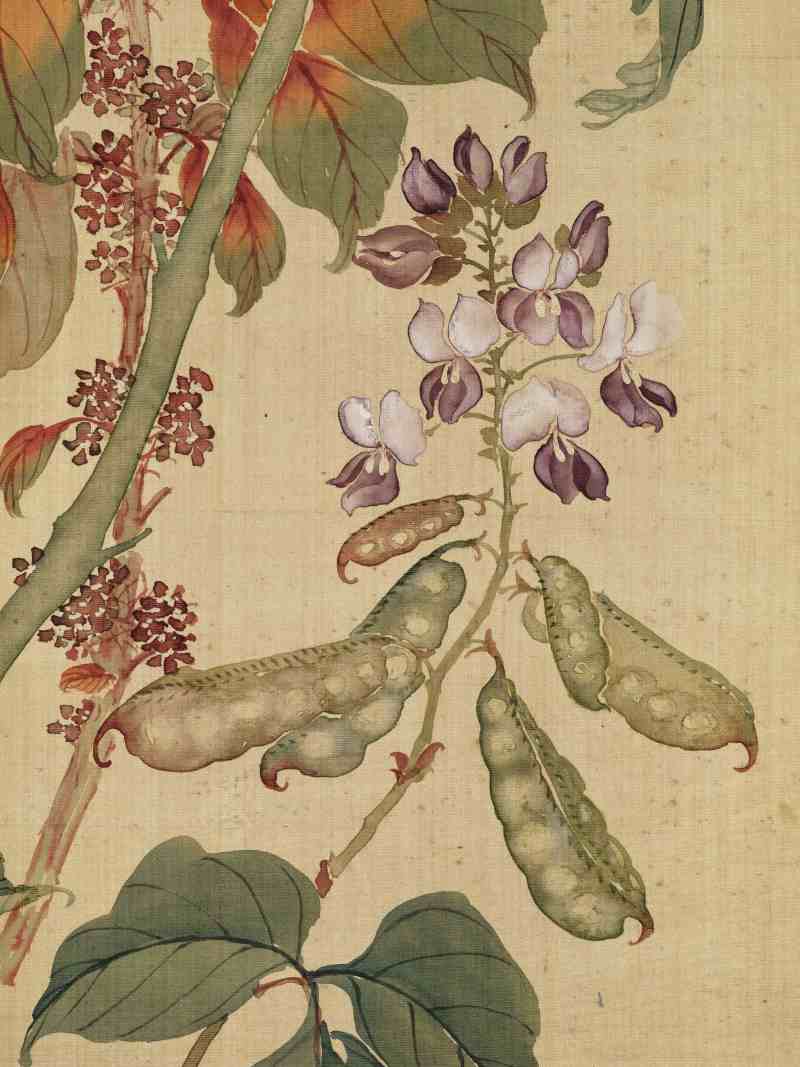 光绪丙午（1906年）作 慈禧（款） 花卉四屏 - 图18
