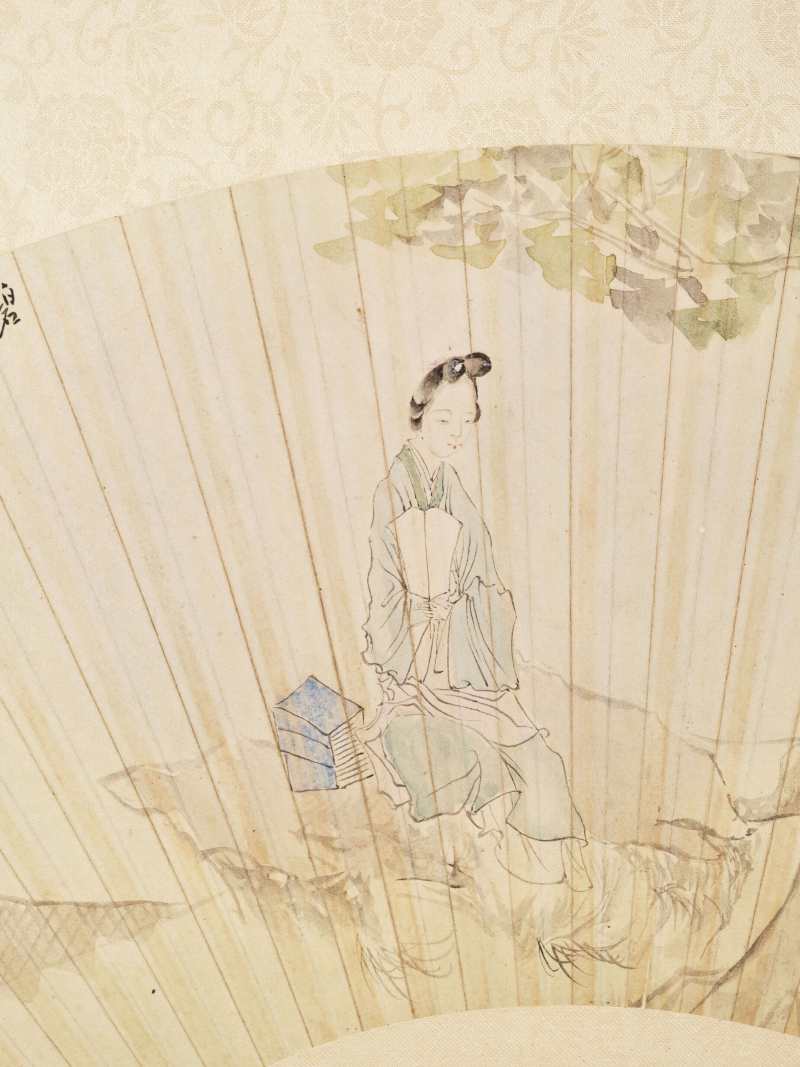 壬子（1852年）作 汤禄名 花果人物三帧 - 图15
