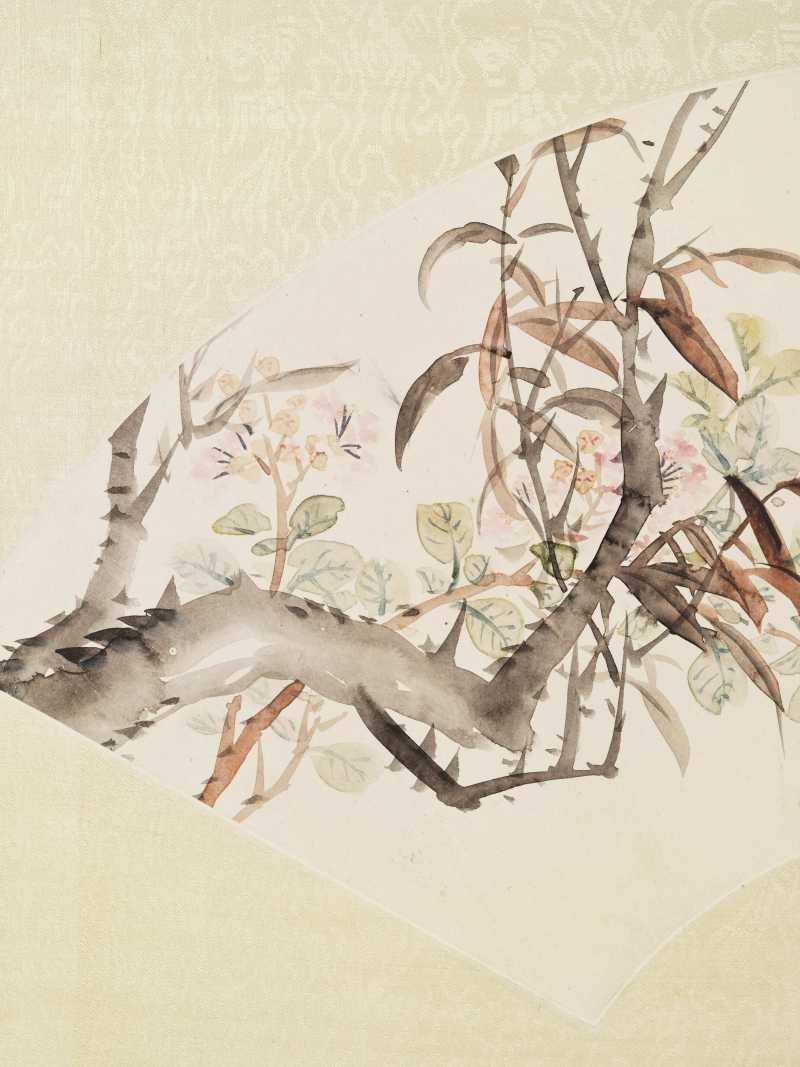 戊辰（1868年）、丙子（1876年）作 张熊 花鸟三帧 - 图3