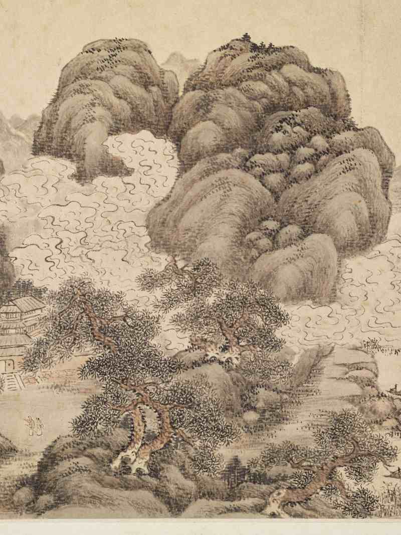丙辰（1676年）、戊子（1708年）作 王鉴（款）、王翚（款）等七家 诸家山水册 - 图10