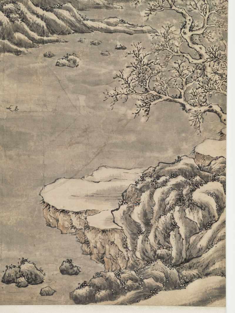 甲午（1834年）作 潘思牧（款） 仿戴文进关山积雪图通景六屏 - 图24