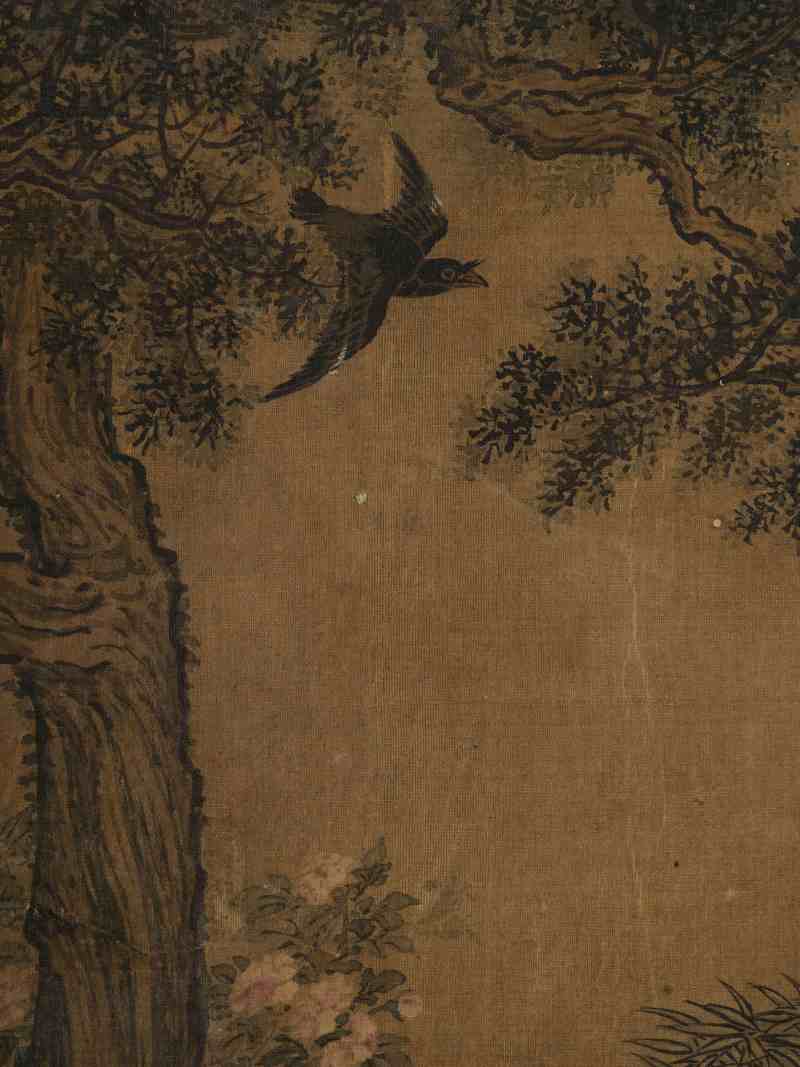 钱选（款） 松柏双鸦 - 图6