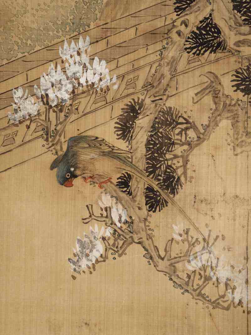 钱慧安 花荫仕女 - 图7