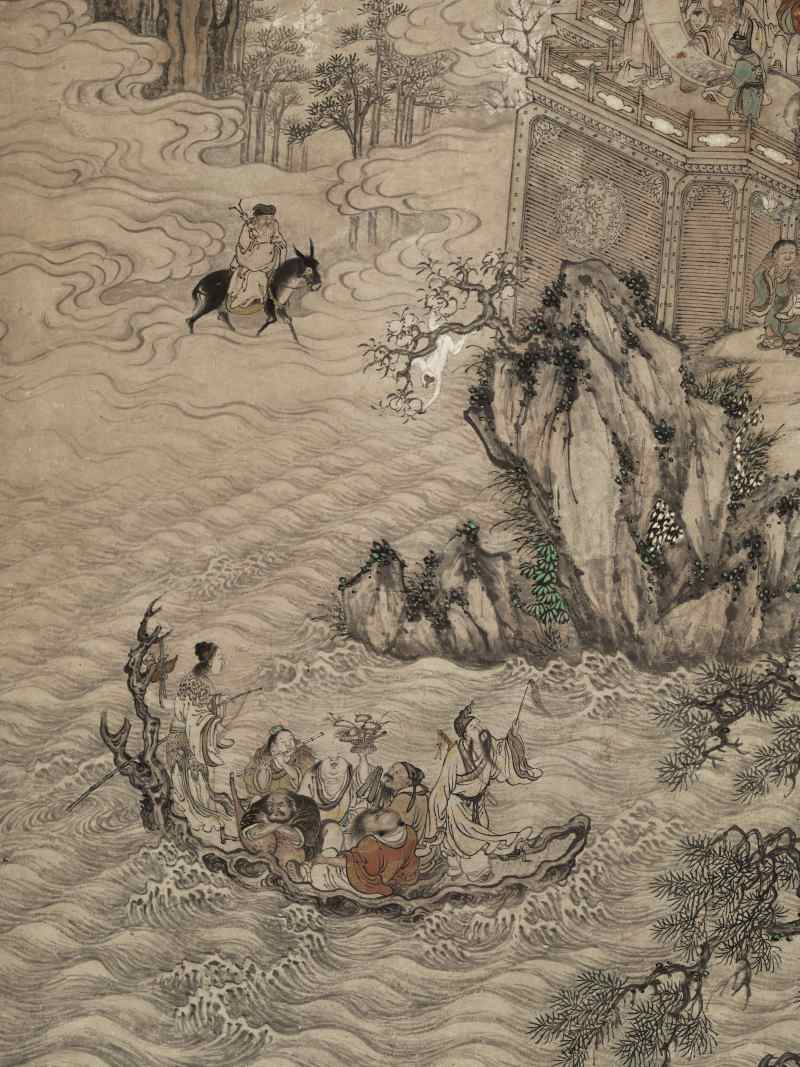 同治壬申（1872年）作 杨得霖 群仙拱祝图 - 图7