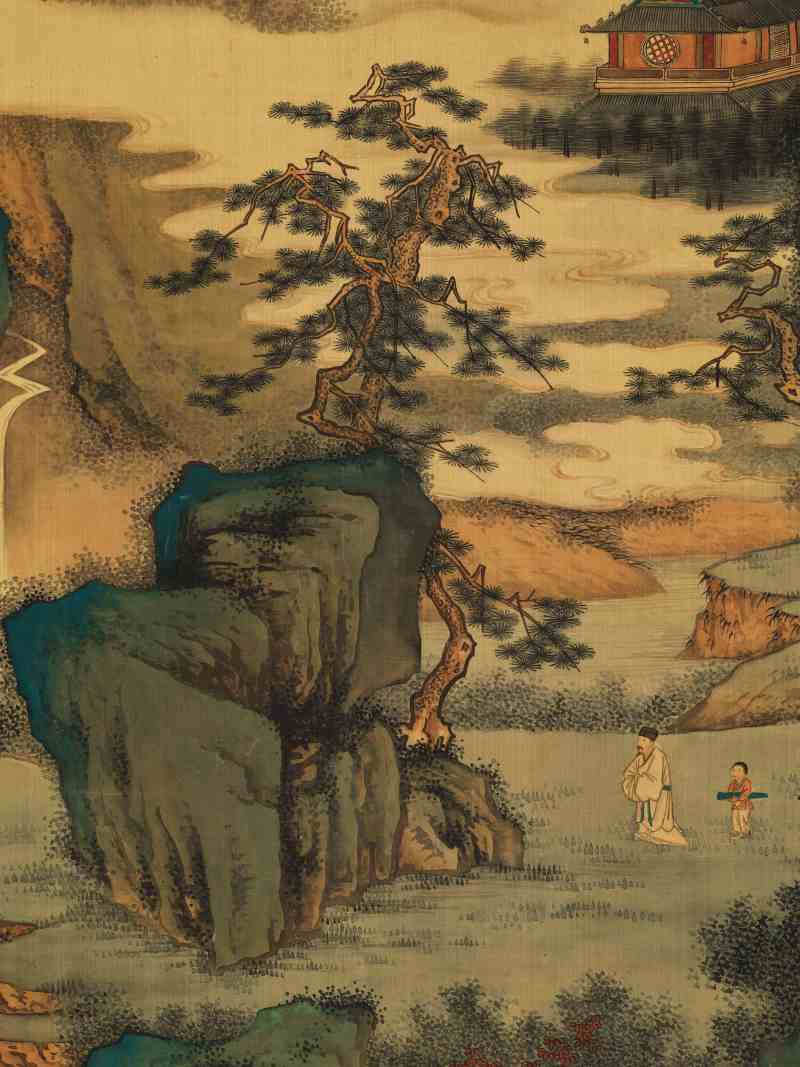 关槐（款） 仙山图 - 图6