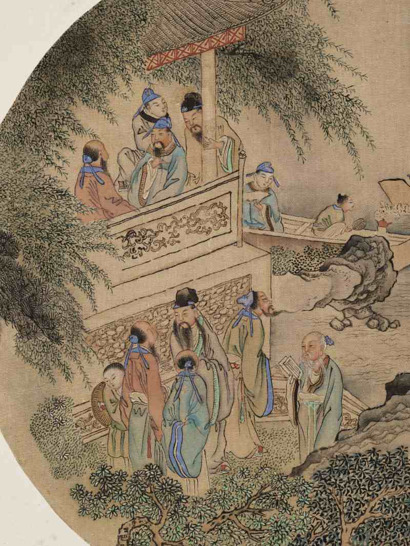 癸酉（1813年）作 汪圻（款）、姜壎、金雯 山水人物六帧 - 图46